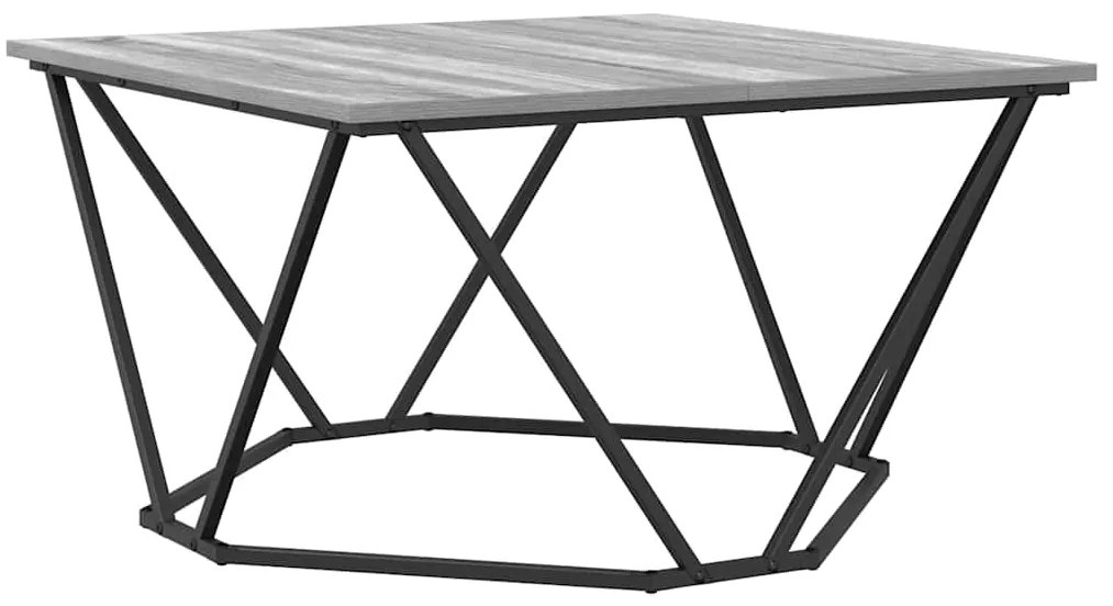 vidaXL Τραπεζάκι σαλονιού Γκρι sonoma 80 x 80 x 45 cm