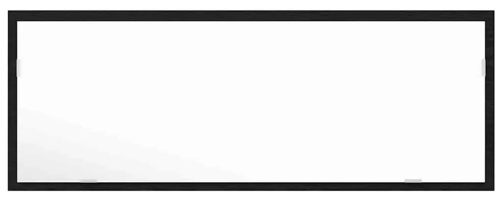 vidaXL Καθρέφτης μπάνιου LED Επιτοίχιο Μαύρη δρυς 100 x 8.5 x 37 εκ.