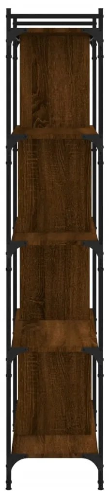 vidaXL Βιβλιοθήκη 5 Επιπέδων Καφέ Δρυς 76 x 32 x 158 εκ. Επεξ. Ξύλο