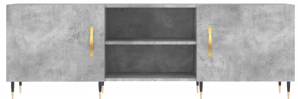 vidaXL Έπιπλο Τηλεόρασης Γκρι Σκυροδέματος 150x30x50 εκ. Επεξ. Ξύλο