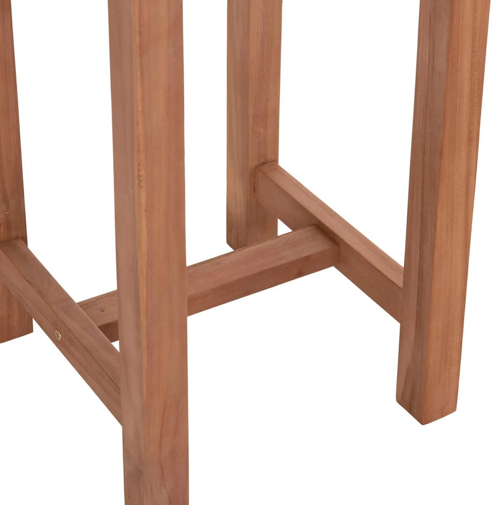 Τραπέζι - Σταντ Μπάρ Στρόγγυλο PRESSCOT C18114 Ξύλο Teak Φυσικό Φ60x105Υ εκ. 60x60x105 εκ.