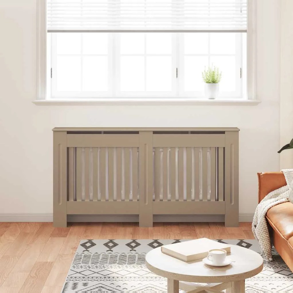 vidaXL Κάλυμμα Καλοριφέρ 152 x 19 x 81,5 εκ. από MDF