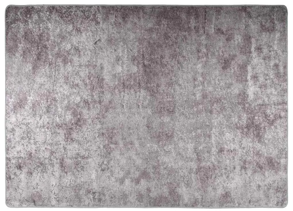 vidaXL Χαλί Πλενόμενο Αντιολισθητικό Γκρι 120 x 180 εκ.