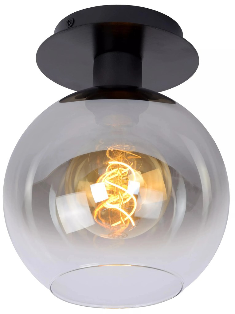 Φωτιστικό Οροφής Lucide 74114-01-30 MARIUS Μαύρο Ματ (Black Mat)|Φυμέ (Smoke)