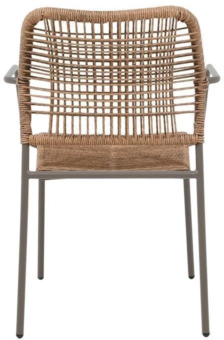 Καρέκλα Leana Fylliana Καφέ 56x59x80 εκ. 56x59x80 εκ.