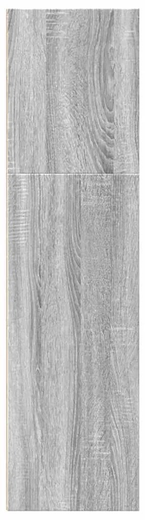Βιβλιοθήκη Γκρι Sonoma 60x30x114 cm Ξύλινη κατασκευή - Γκρι