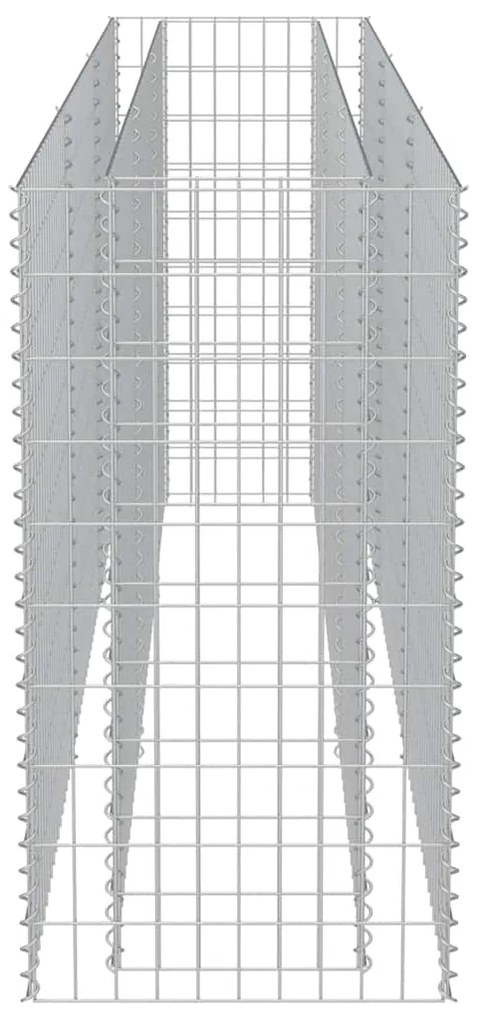 vidaXL Συρματοκιβώτιο-Γλάστρα Υπερυψωμένη 270x50x100 εκ. Γαλβ. Χάλυβας