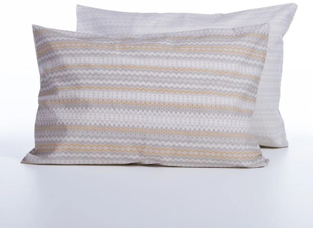 Μαξιλαροθήκη Quantro Grey Nef-Nef Homeware 52 X 72 100% Βαμβάκι