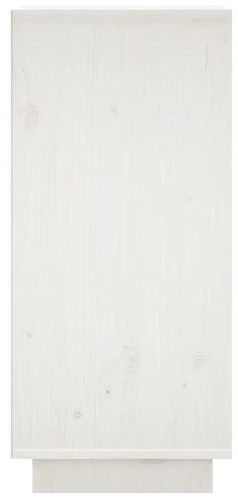 Ντουλάπια 2 τεμ. Λευκά 31,5 x 34 x 75 εκ. από Μασίφ Ξύλο Πεύκου - Λευκό