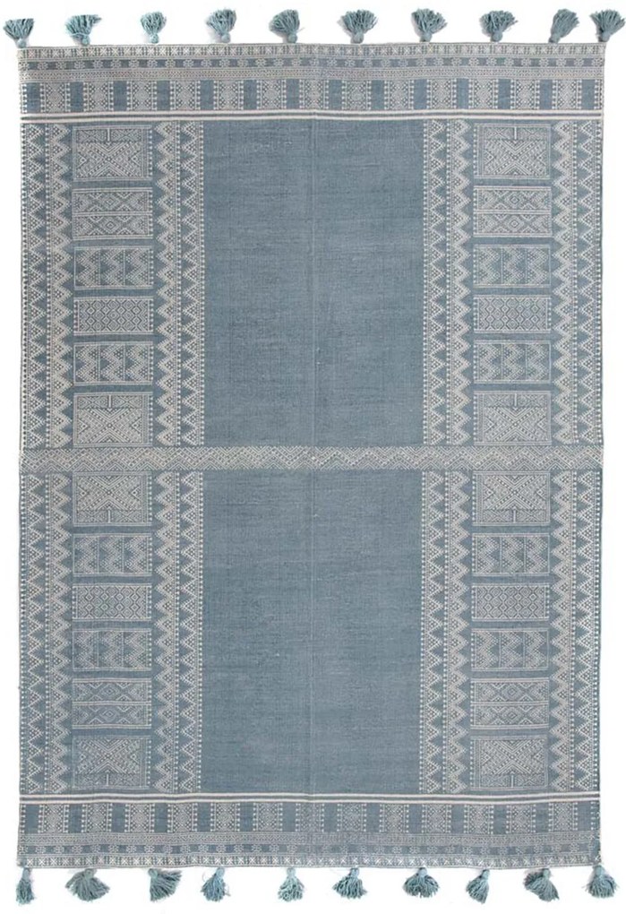 Χαλί Lotus Cotton Kilim 143 Light Blue Royal Carpet 160X230cm