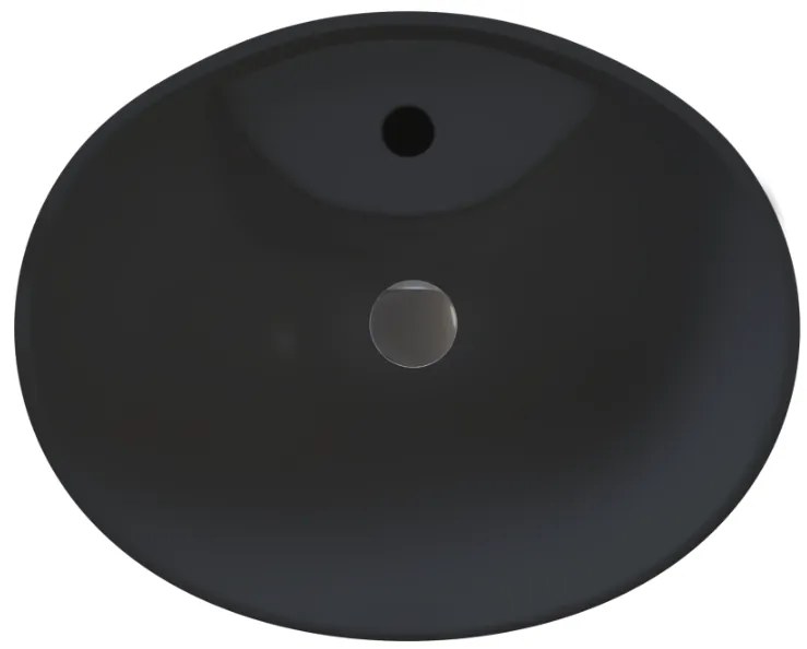 Sanitec Ionion 207 Νιπτήρας Συνθετικός Επικαθήμενος 46x36x15,5cm Anthracit