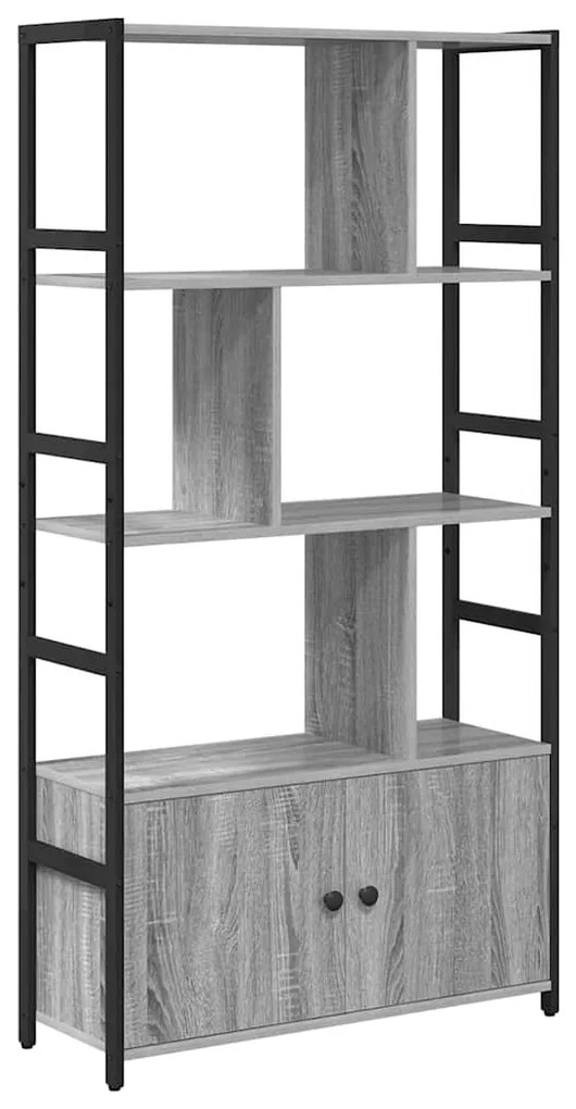 vidaXL Ράφι Βιβλίων Γκρι sonoma 80 x 30 x 155.5 εκ Επεξεργασμένο ξύλο