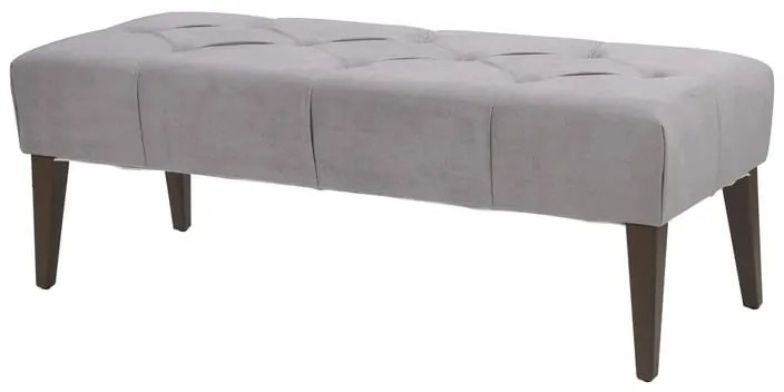 Artekko Bench Ταμπουρέ Ύφασμα Ξύλο Γκρι Καφέ (122x47x43)cm Artekko 78476