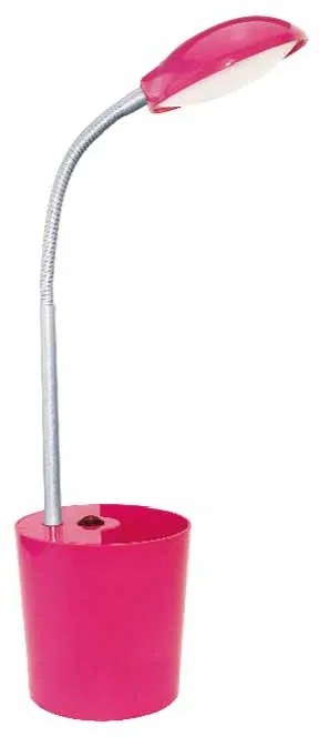 Πορτατίφ LED Με Μολυβοθήκη Aca Hullen 16035LEDPK Pink
