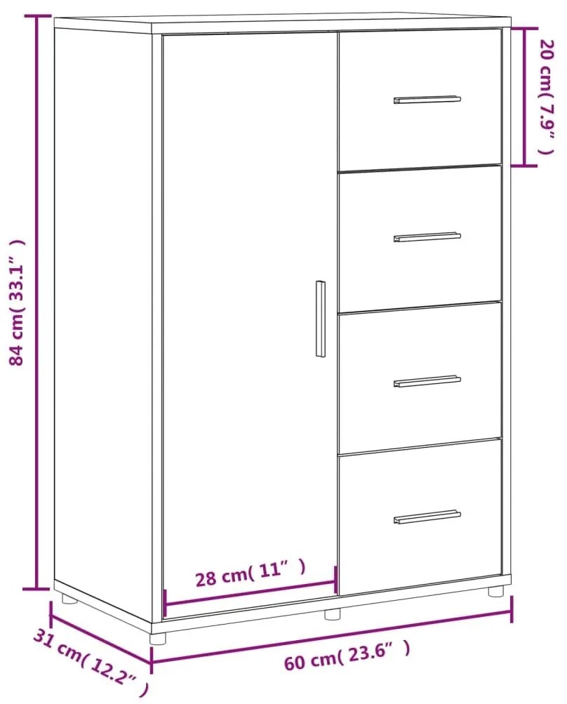 Βοηθητικά Ντουλάπια 2 τεμ. Λευκό 60x31x84 εκ. Επεξεργ. Ξύλο - Λευκό