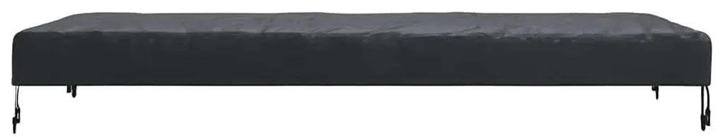 vidaXL Κάλυμμα Τραπέζι Μονόχρωμο Μαύρο 102 x 202 x 15 εκ ύφασμα