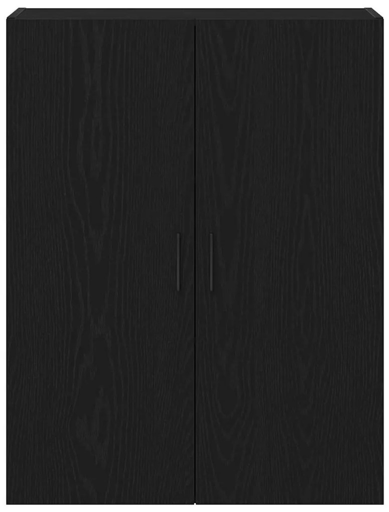 vidaXL Ντουλάπα τοίχου Επιτοίχιο Μαύρη Οξυά 69,5 x 34 x 90 εκ.