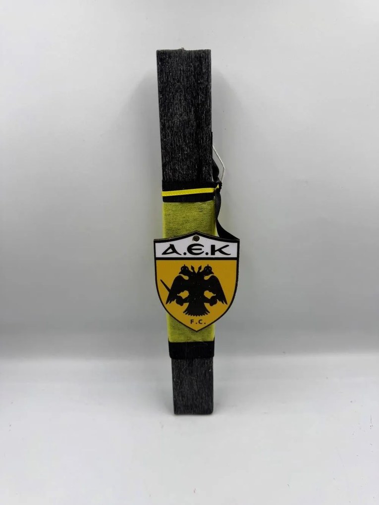 Τύπου Αεκ Αρωματική λαμπάδα ν.1 - Σετ Λαμπάδα και πλάτη με βάση