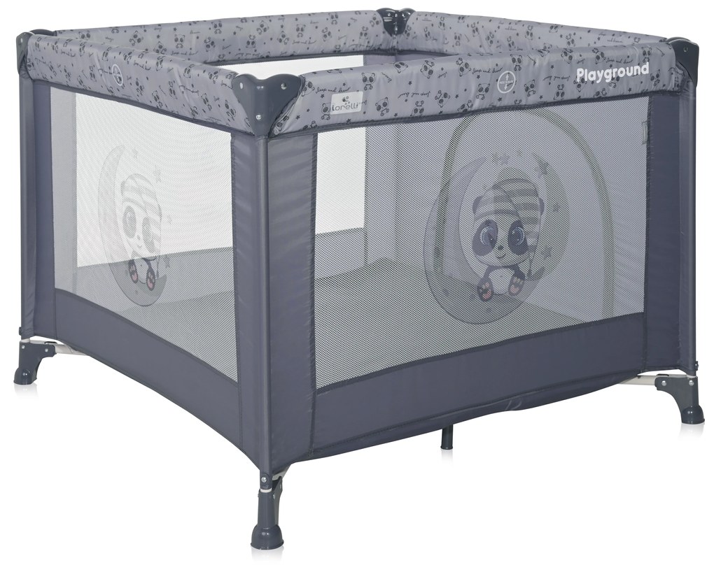 LORELLI ΠΑΡΚΟ PLAYPEN PLAYGROUND COOL GREY PANDAS 10080592362