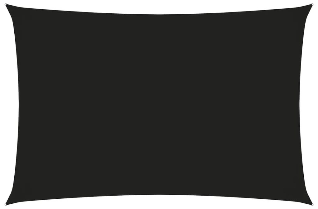 Πανί Σκίασης Ορθογώνιο Μαύρο 2 x 4 μ. από Ύφασμα Oxford - Μαύρο