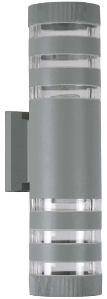 Φωτιστικό Τοίχου - Απλίκα Orion 77885 9x15x35,5cm 2xGu10 Grey GloboStar