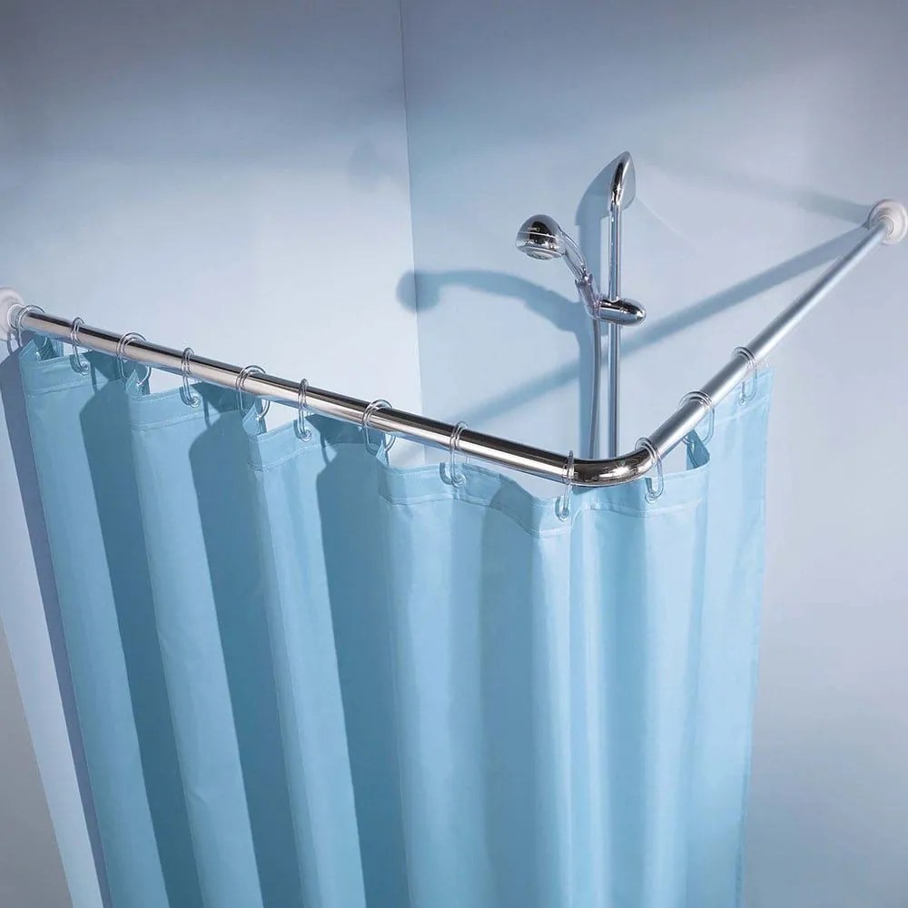 Γωνιακός Βραχίονας Ντουζιέρας Winkelstange 0348 90x90cm (25mm) Chrome Kleine Wolke 90X90cm Aluminium