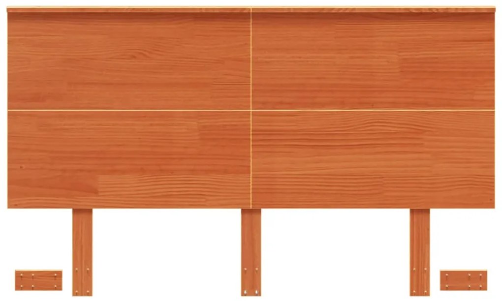 vidaXL Κεφαλάρι Καφέ Κεριού 135 εκ. από Μασίφ Ξύλο Πεύκου