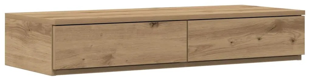 vidaXL Συρτάρια κρεβατιού με συρτάρι artisan δρυς 90 x 36.5 x 16.5 εκ