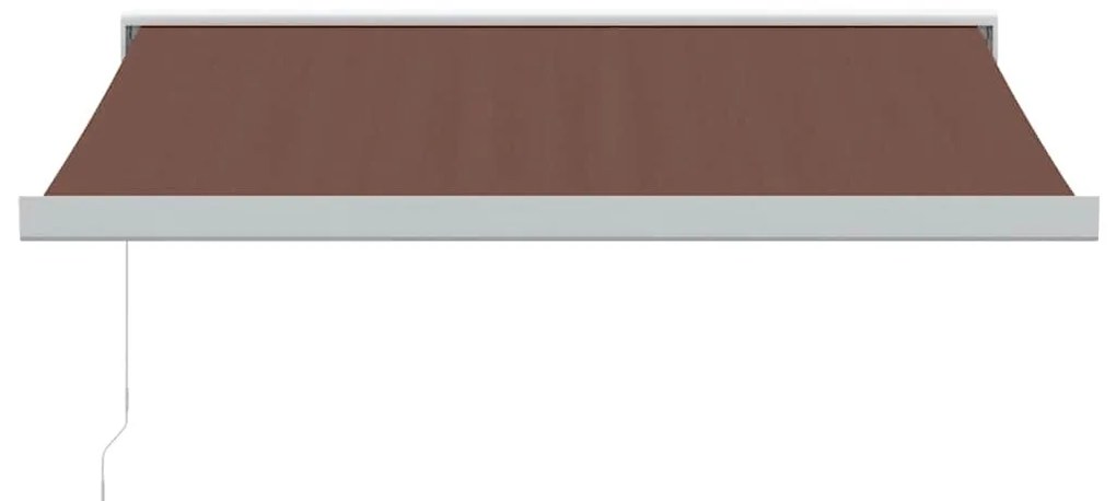 vidaXL Τέντα Πτυσσόμενη Χειροκίνητη Καφέ 350x250 εκ.