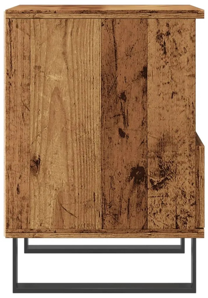 Κομοδίνα 2 τεμάχια Παλιό ξύλο 40x35x50 cm Κατασκευασμένο ξύλο - Καφέ