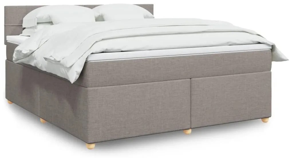 ΚΡΕΒΑΤΙ BOXSPRING ΜΕ ΣΤΡΩΜΑ TAUPE 180X200 ΕΚ. ΥΦΑΣΜΑΤΙΝΟ 3289063