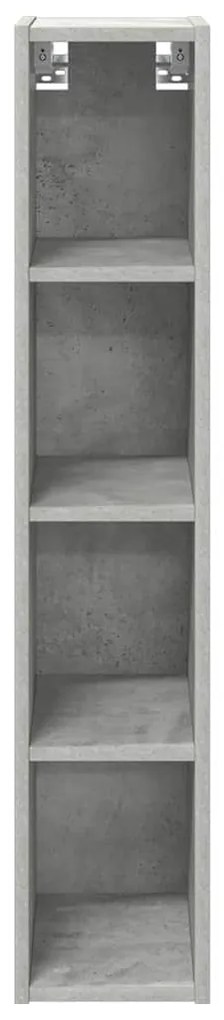 vidaXL Κρεμαστό ντουλάπι Σκυρόδεμα Γκρι 20 x 29,5 x 100 εκ.