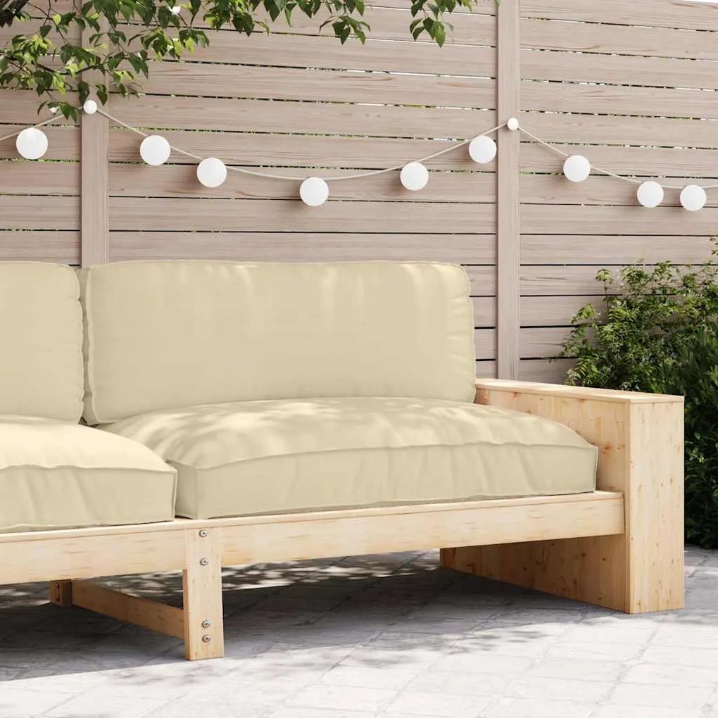 vidaXL Μαξιλάρι παλέτας για κάθισμα Μπεζ 120 x 80 x 12 cm
