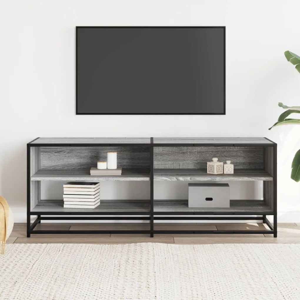 vidaXL Έπιπλο Τηλεόρασης Γκρι Sonoma 120,5x40x46 εκ. Επεξ. Ξύλο