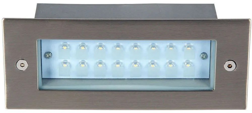 Φωτιστικό Τοίχου VK/02013/MC/D 17x6,8cm Led 90Lm 1,6W 6000K IP54 Nickel VKLed