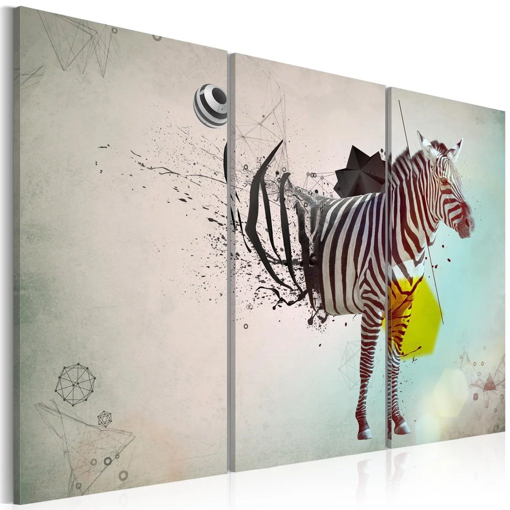 Πίνακας - zebra - abstract 90x60