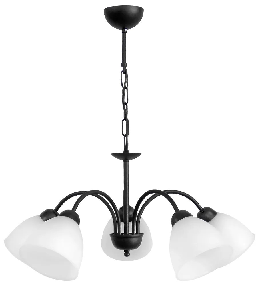 Φωτιστικό Οροφής Πολύφωτο Heronia Ovo 01-0285 Black/White