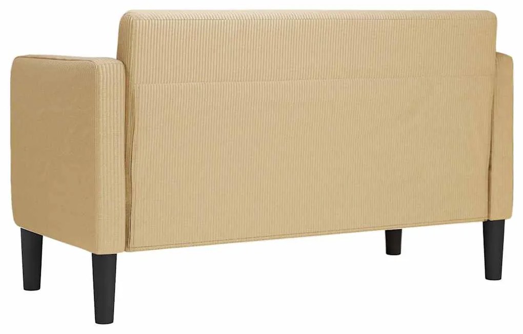vidaXL Καναπές Loveseat Πρασινογκρί 109 εκ. ύφασμα Corduroy