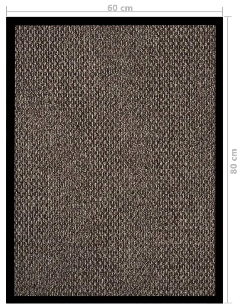 vidaXL Πατάκι Εισόδου Μπεζ 60 x 80 εκ.