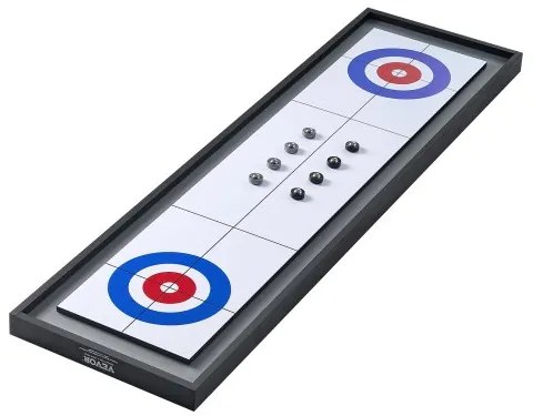 VEVOR 45&quot; Shuffleboard and Curling 2 in 1 Board Game Portable Tabletop Set