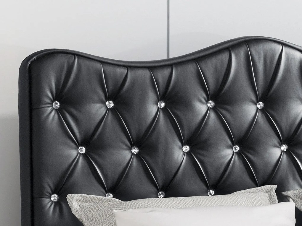 Επενδυμένο κρεβάτι Santorini-Mauro-160 x 200