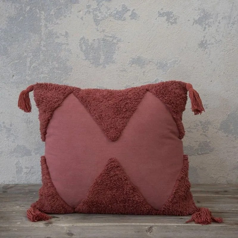 Μαξιλάρι Διακοσμητικό (Με Γέμιση) Amadeo Terracotta Nima 45X45 45x45cm 100% Cotton