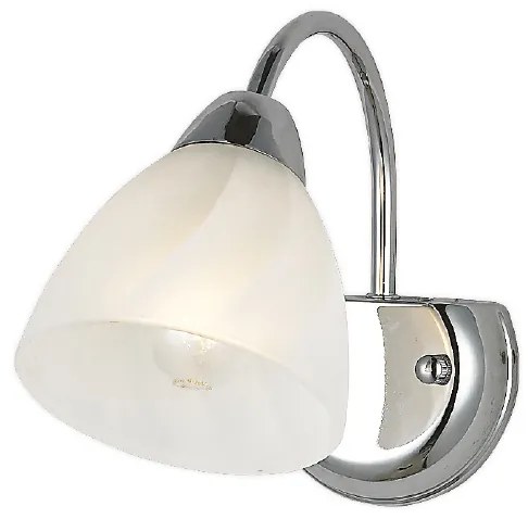 Απλίκα Τοίχου Aca Byron DLX7391W Chrome/White