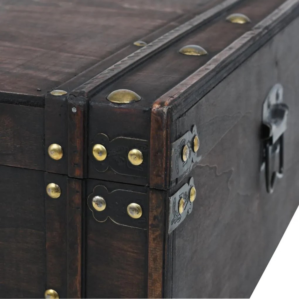 Τραπεζάκι Σαλονιού σε Vintage Στιλ 120x55x35 εκ. Κόντρα πλακέ - Καφέ