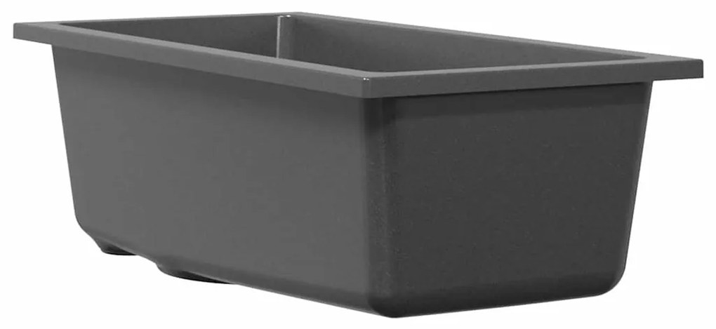 vidaXL Σιντρινο κουζίνας Γκρι 21 x 44 x 14 εκ. Γρανίτης