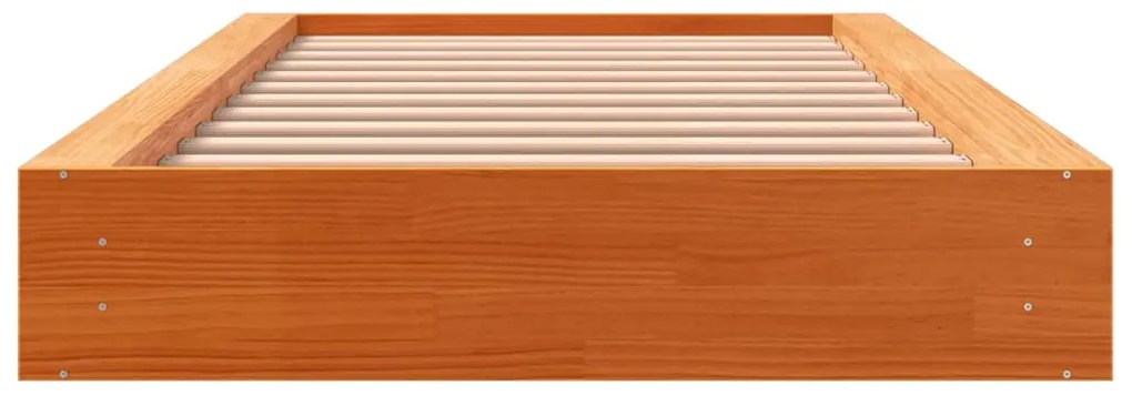 vidaXL Σκελετός Κρεβ. Χωρίς Στρώμα Καφέ Κεριού 90x190 εκ Μασίφ Πεύκο