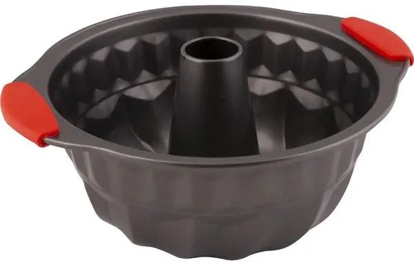 Lamart Φόρμα Κέικ Ορθογώνια Με Καπάκι 27x23.4x11.7cm Μαύρο-Κόκκινο LT3116