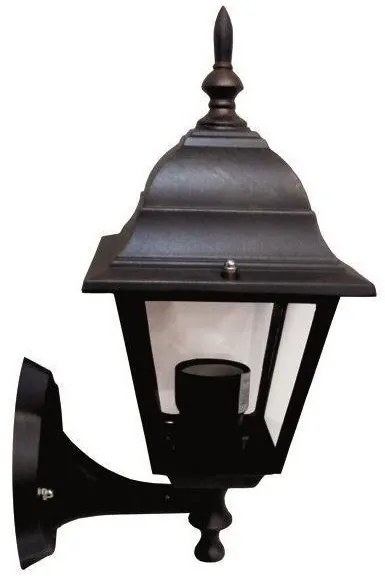 Απλίκα Τοίχου Φανάρι Αλουμινίου E27 IP44 12W Eurolamp-154-55103-Μπρονζέ 154-55103