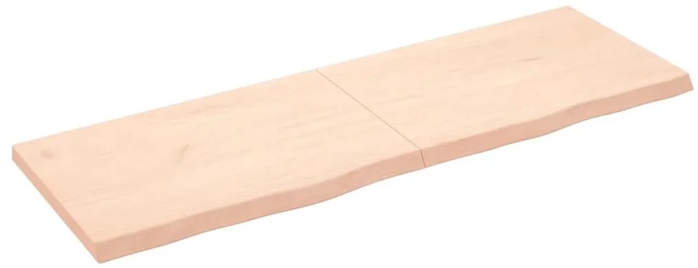 vidaXL Ράφι Τοίχου 180x60x(2-6) εκ. από Ακατέργαστο Μασίφ Ξύλο Δρυός