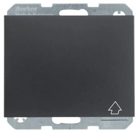 Πρίζα Σούκο με Καπάκι Ανθρακί Ματ Berker K.1 47517106 Hager-47517106-Ανθρακί 47517106